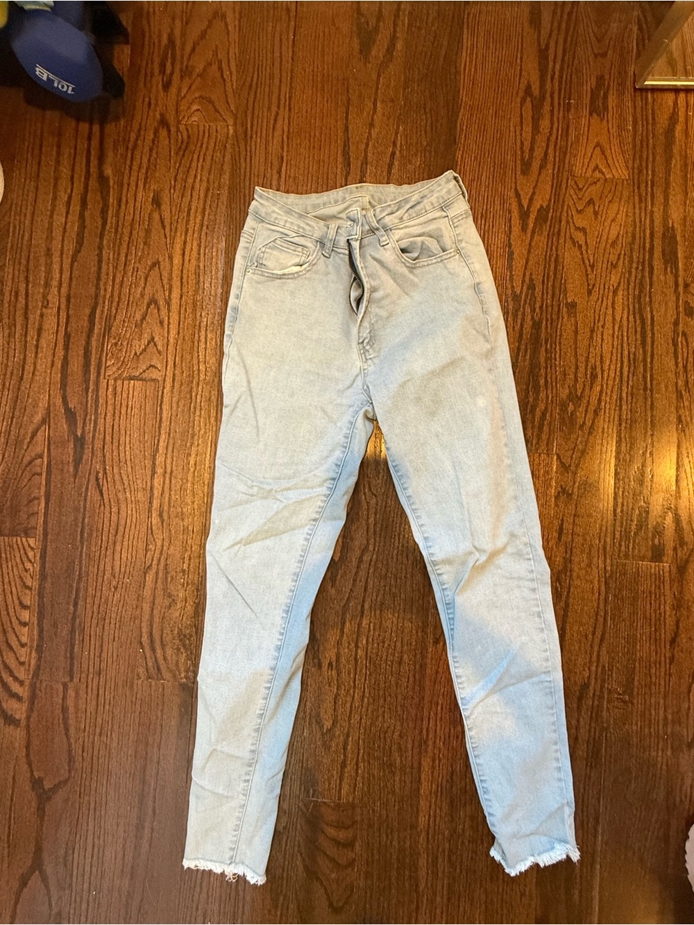 SHEIN Light Blue Skinny High-Rise Jeans